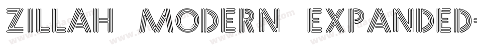 Zillah Modern Expanded字体转换